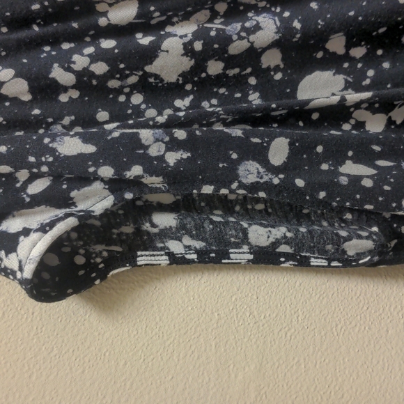 🍀 3/$9 Michael Kors Paint Splatter Cowl-Neck Blouse - Picture 3 of 7